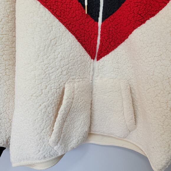 Tommy Hilfiger Sherpa Fleece Sport Jacket Mens XL Streetwear Preppy Casual Warm - Picture 3 of 14